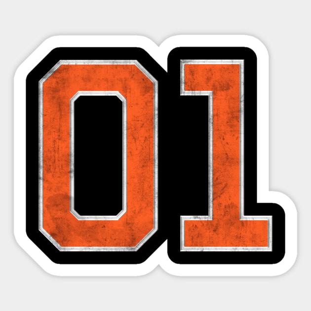 Dukes General Lee 01 Number Sticker by Drop23